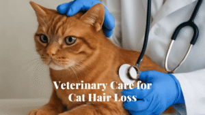Veterinary care for cat hair loss